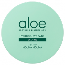 Holika Holika, Гидрогелевые патчи для глаз Aloe Soothing Essence 80%, 60 шт